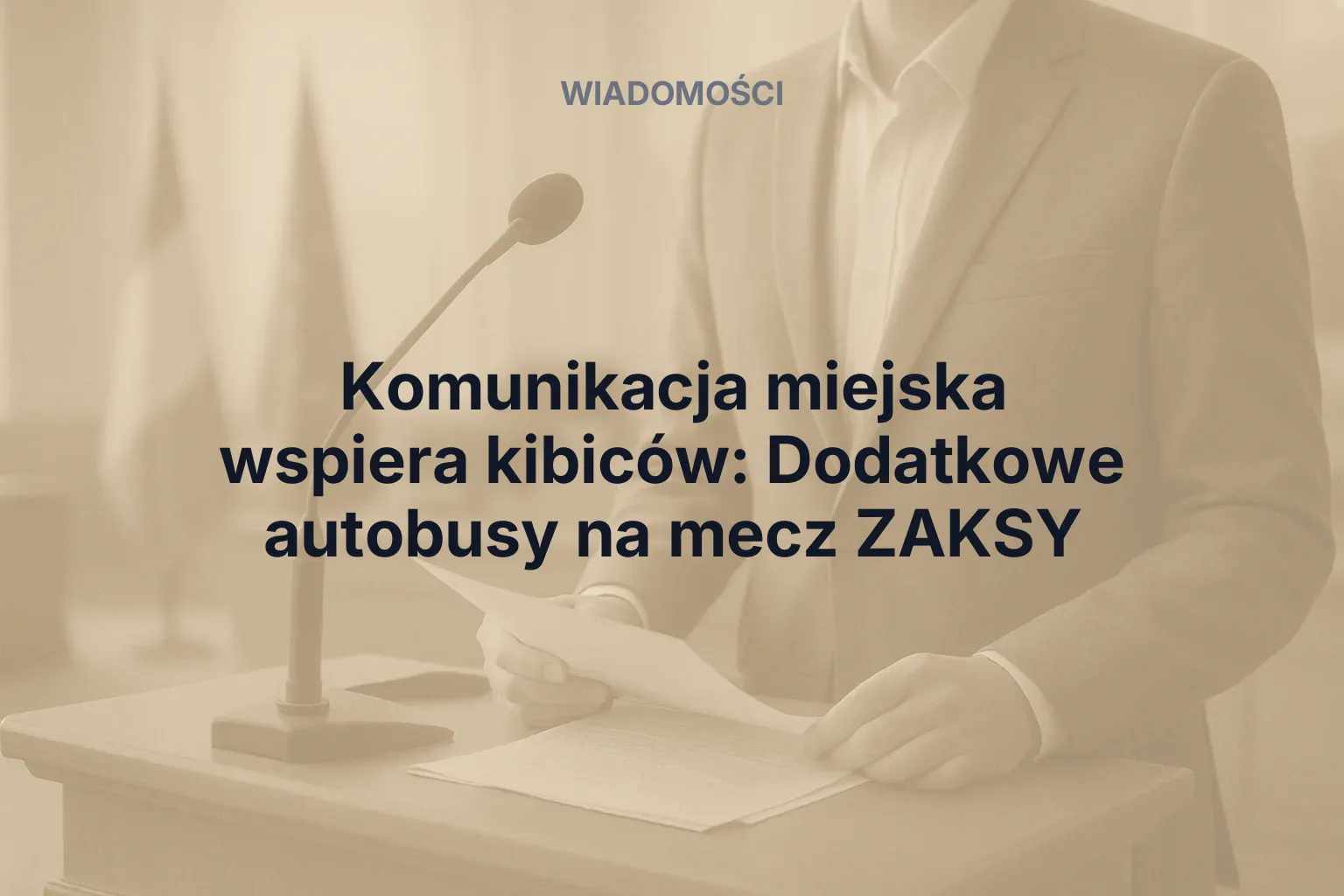 Miniatura: Komunikacja miejska wspiera kibiców: Dodatkowe autobusy na mecz ZAKSY