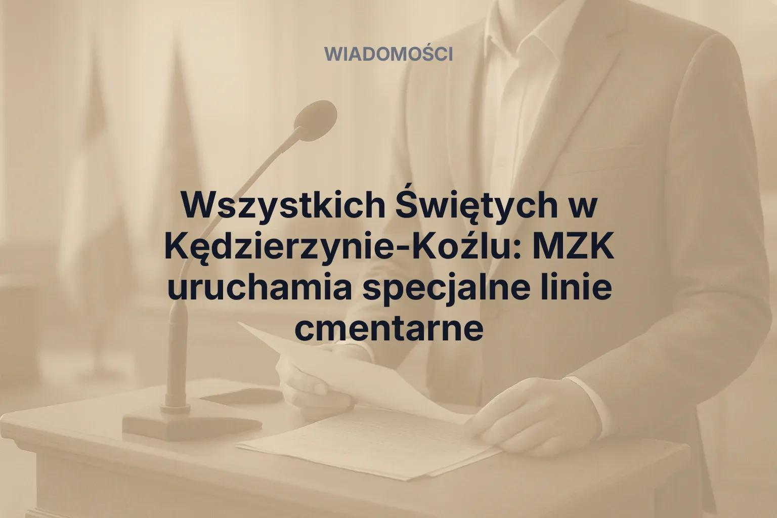 Miniatura: Wszystkich Świętych w Kędzierzynie-Koźlu: MZK uruchamia specjalne linie cmentarne