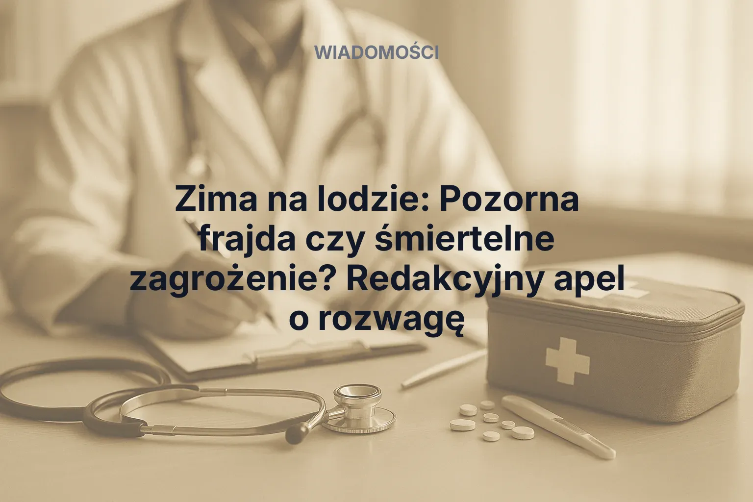 Miniatura: Zima na lodzie: Pozorna frajda czy śmiertelne zagrożenie? Redakcyjny apel o rozwagę