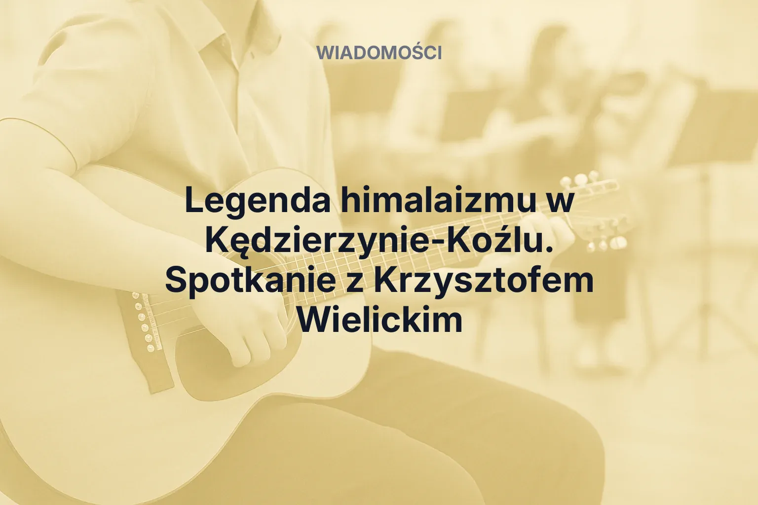 Miniatura: Legenda himalaizmu w Kędzierzynie-Koźlu. Spotkanie z Krzysztofem Wielickim