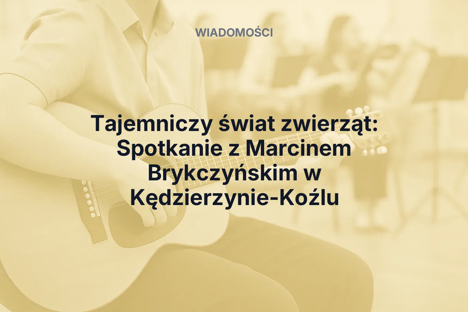 Miniatura: Tajemniczy świat zwierząt: Spotkanie z Marcinem Brykczyńskim w Kędzierzynie-Koźlu